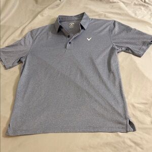 Callaway Men's Navy Striped Polo